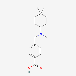 molecular formula C17H25NO2 B7589192 4-[[(4,4-Dimethylcyclohexyl)-methylamino]methyl]benzoic acid 