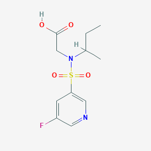 molecular formula C11H15FN2O4S B7589222 2-[Butan-2-yl-(5-fluoropyridin-3-yl)sulfonylamino]acetic acid 
