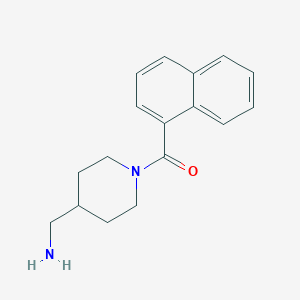 molecular formula C17H20N2O B7589228 [4-(Aminomethyl)piperidin-1-yl]-naphthalen-1-ylmethanone 