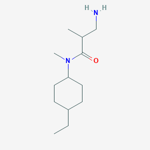 molecular formula C13H26N2O B7589437 3-amino-N-(4-ethylcyclohexyl)-N,2-dimethylpropanamide 