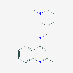 molecular formula C17H23N3 B7589534 2-methyl-N-[(1-methylpiperidin-3-yl)methyl]quinolin-4-amine 