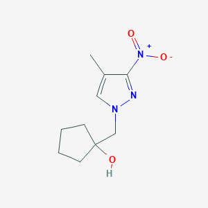 1-[(4-Methyl-3-nitropyrazol-1-yl)methyl]cyclopentan-1-ol