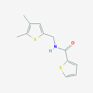 molecular formula C12H13NOS2 B7589845 N-[(4,5-dimethylthiophen-2-yl)methyl]thiophene-2-carboxamide 