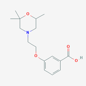 3-[2-(2,2,6-Trimethylmorpholin-4-yl)ethoxy]benzoic acid