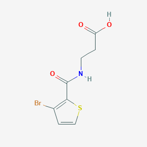 molecular formula C8H8BrNO3S B7589966 3-[(3-Bromothiophene-2-carbonyl)amino]propanoic acid 