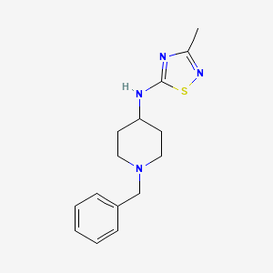 molecular formula C15H20N4S B7589985 N-(1-benzylpiperidin-4-yl)-3-methyl-1,2,4-thiadiazol-5-amine 