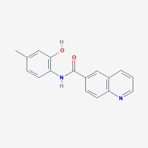 molecular formula C17H14N2O2 B7590024 N-(2-hydroxy-4-methylphenyl)quinoline-6-carboxamide 