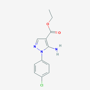 B075901 ethyl 5-amino-1-(4-chlorophenyl)-1H-pyrazole-4-carboxylate CAS No. 14678-87-6