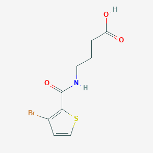 molecular formula C9H10BrNO3S B7590106 4-[(3-Bromothiophene-2-carbonyl)amino]butanoic acid 