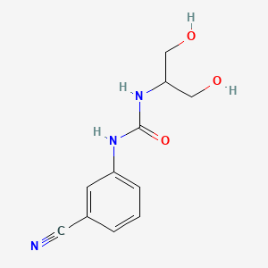 molecular formula C11H13N3O3 B7590126 1-(3-Cyanophenyl)-3-(1,3-dihydroxypropan-2-yl)urea 