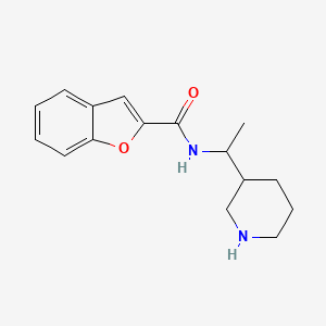 molecular formula C16H20N2O2 B7590152 N-(1-piperidin-3-ylethyl)-1-benzofuran-2-carboxamide 