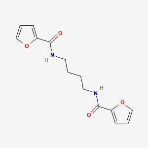 molecular formula C14H16N2O4 B7590155 N,N'-butane-1,4-diyldifuran-2-carboxamide 