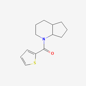 molecular formula C13H17NOS B7590205 2,3,4,4a,5,6,7,7a-Octahydrocyclopenta[b]pyridin-1-yl(thiophen-2-yl)methanone 