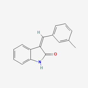 molecular formula C16H13NO B7590227 (3Z)-3-[(3-methylphenyl)methylidene]-1H-indol-2-one 
