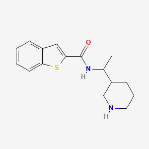 molecular formula C16H20N2OS B7590399 N-(1-piperidin-3-ylethyl)-1-benzothiophene-2-carboxamide 