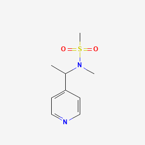 N-methyl-N-(1-pyridin-4-ylethyl)methanesulfonamide