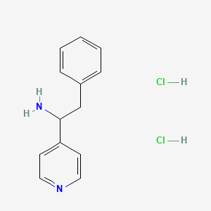 2-Phenyl-1-(pyridin-4-yl)ethan-1-amine dihydrochloride