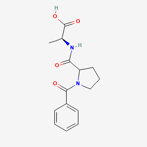 (2S)-2-[(1-benzoylpyrrolidine-2-carbonyl)amino]propanoic acid