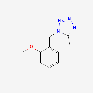 molecular formula C10H12N4O B7590492 1-[(2-Methoxyphenyl)methyl]-5-methyltetrazole 