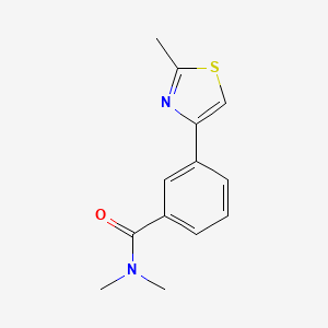 N,N-dimethyl-3-(2-methyl-1,3-thiazol-4-yl)benzamide