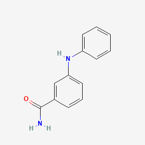 molecular formula C13H12N2O B7590567 3-Anilinobenzamide 