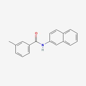molecular formula C18H15NO B7590588 3-methyl-N-(naphthalen-2-yl)benzamide 