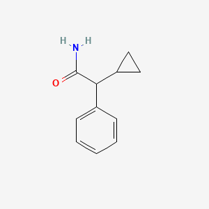 molecular formula C11H13NO B7590672 2-Cyclopropyl-2-phenylacetamide 