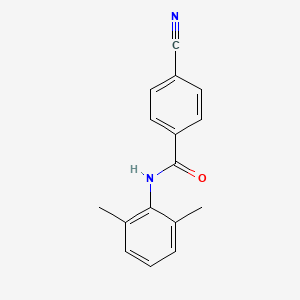 molecular formula C16H14N2O B7590830 4-cyano-N-(2,6-dimethylphenyl)benzamide 