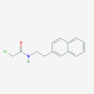 molecular formula C14H14ClNO B7590878 2-chloro-N-(2-naphthalen-2-ylethyl)acetamide 