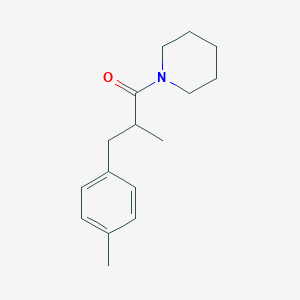 molecular formula C16H23NO B7590908 2-Methyl-3-(4-methylphenyl)-1-piperidin-1-ylpropan-1-one 