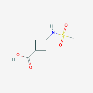 molecular formula C6H11NO4S B7590928 (1s,3s)-3-Methanesulfonamidocyclobutane-1-carboxylic acid 