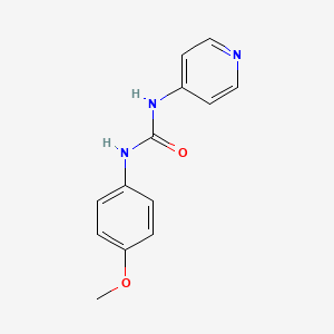molecular formula C13H13N3O2 B7590939 N-(4-methoxyphenyl)-N'-pyridin-4-ylurea 
