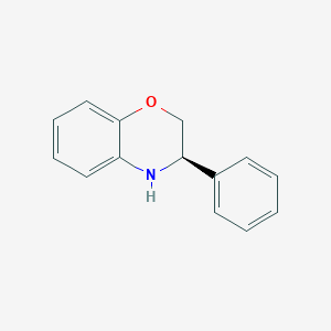 molecular formula C14H13NO B7591011 3,4-Dihydro-3beta-phenyl-2H-1,4-benzooxazine 
