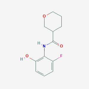 N-(2-fluoro-6-hydroxyphenyl)oxane-3-carboxamide