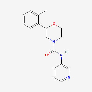 molecular formula C17H19N3O2 B7591122 2-(2-methylphenyl)-N-pyridin-3-ylmorpholine-4-carboxamide 