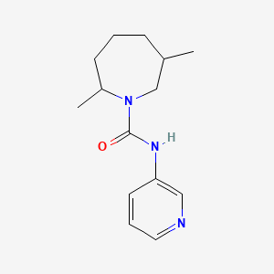 molecular formula C14H21N3O B7591125 2,6-dimethyl-N-pyridin-3-ylazepane-1-carboxamide 