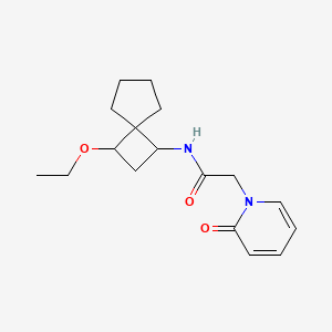 molecular formula C17H24N2O3 B7591235 N-(3-ethoxyspiro[3.4]octan-1-yl)-2-(2-oxopyridin-1-yl)acetamide 