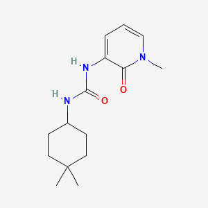 molecular formula C15H23N3O2 B7591251 1-(4,4-Dimethylcyclohexyl)-3-(1-methyl-2-oxopyridin-3-yl)urea 