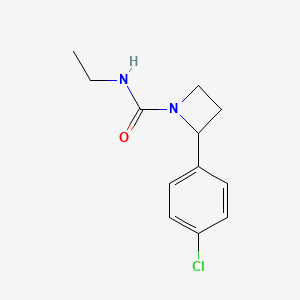 2-(4-chlorophenyl)-N-ethylazetidine-1-carboxamide