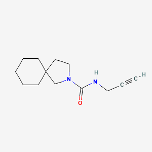 molecular formula C13H20N2O B7591403 N-prop-2-ynyl-2-azaspiro[4.5]decane-2-carboxamide 