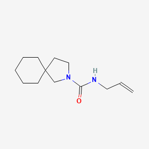 molecular formula C13H22N2O B7591409 N-prop-2-enyl-2-azaspiro[4.5]decane-2-carboxamide 