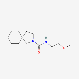 molecular formula C13H24N2O2 B7591413 N-(2-methoxyethyl)-2-azaspiro[4.5]decane-2-carboxamide 
