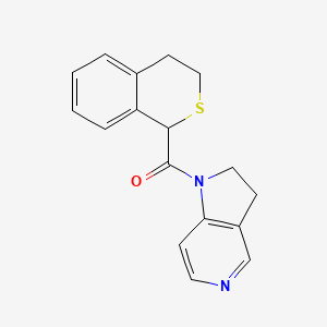 molecular formula C17H16N2OS B7591447 3,4-dihydro-1H-isothiochromen-1-yl(2,3-dihydropyrrolo[3,2-c]pyridin-1-yl)methanone 