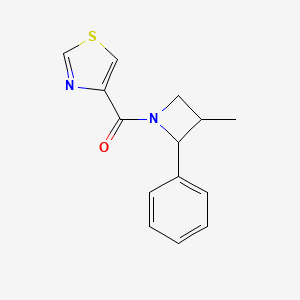 molecular formula C14H14N2OS B7591480 (3-Methyl-2-phenylazetidin-1-yl)-(1,3-thiazol-4-yl)methanone 