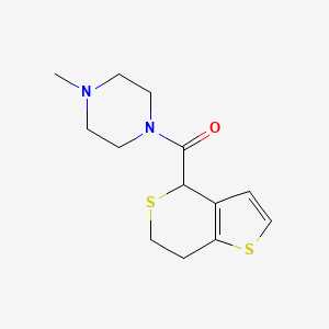 molecular formula C13H18N2OS2 B7591551 6,7-dihydro-4H-thieno[3,2-c]thiopyran-4-yl-(4-methylpiperazin-1-yl)methanone 