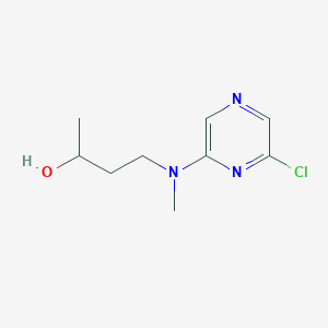 4-[(6-Chloropyrazin-2-yl)-methylamino]butan-2-ol