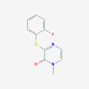 3-(2-Fluorophenyl)sulfanyl-1-methylpyrazin-2-one