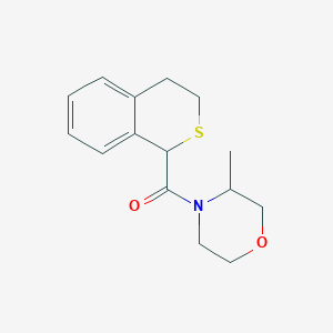 molecular formula C15H19NO2S B7591748 3,4-dihydro-1H-isothiochromen-1-yl-(3-methylmorpholin-4-yl)methanone 