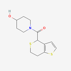 molecular formula C13H17NO2S2 B7591753 6,7-dihydro-4H-thieno[3,2-c]thiopyran-4-yl-(4-hydroxypiperidin-1-yl)methanone 