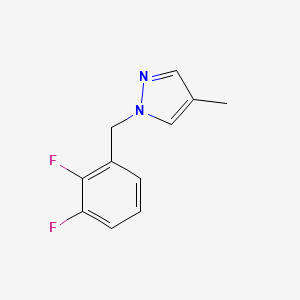 molecular formula C11H10F2N2 B7591795 1-[(2,3-Difluorophenyl)methyl]-4-methylpyrazole 